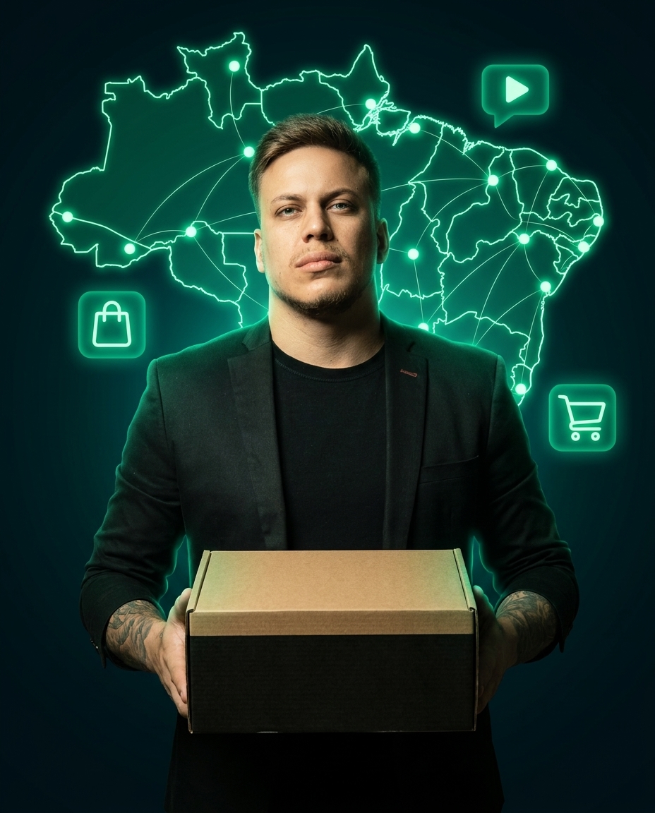 Robson levando o produto pro Brasil inteiro via marketplace
